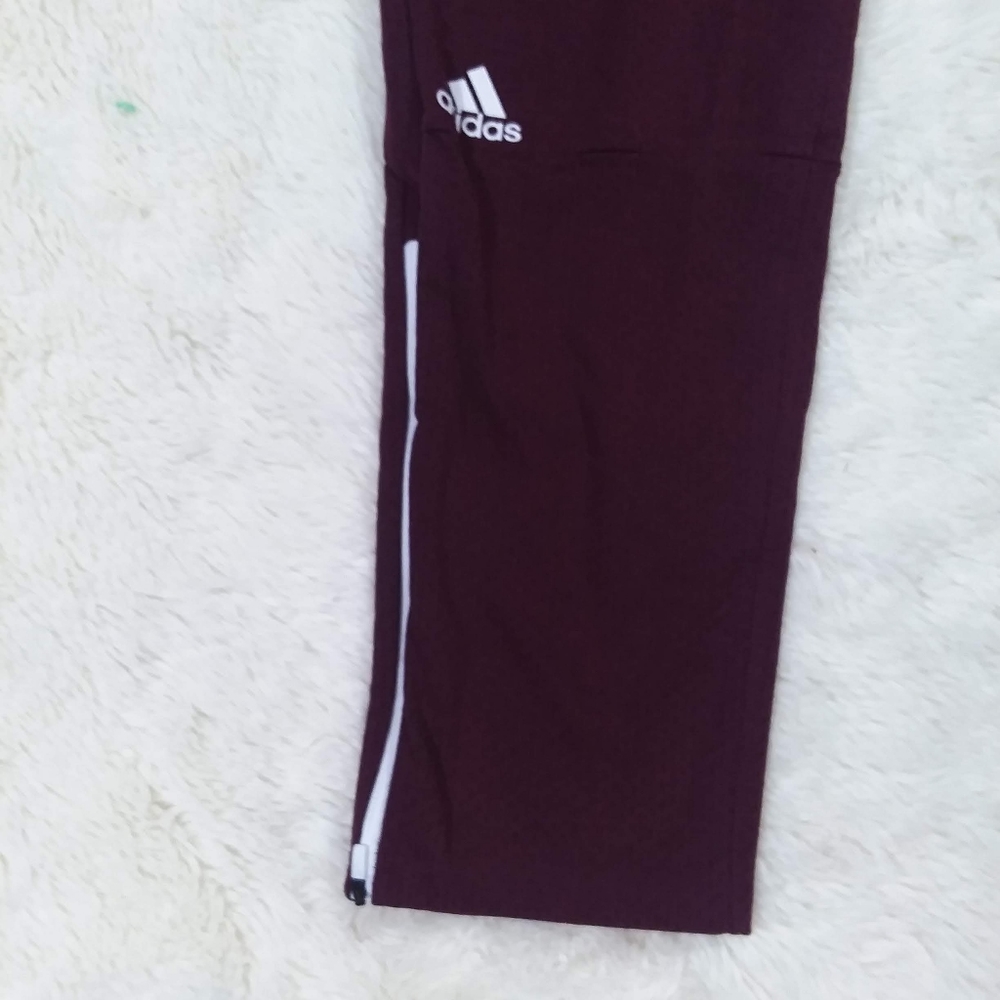 Adidas squad pants maroon and white men's size 2x - Picture 7 of 9